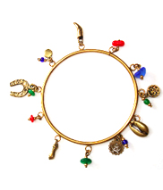 good luck charm bangle