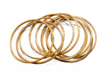 capim dourado golden straw bangles